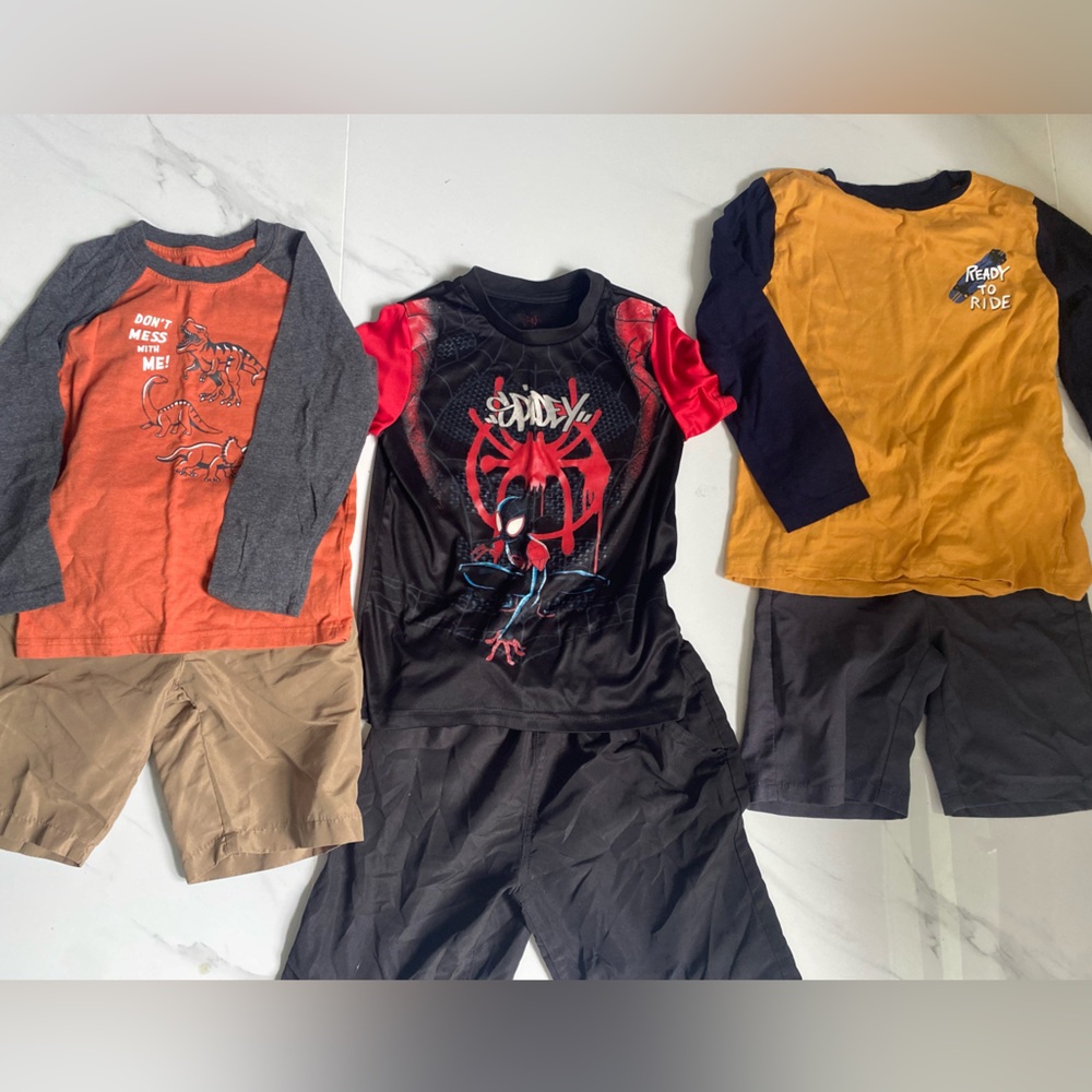 Kids Graphic T-Shirt + Shorts Bundle Set  - 😎